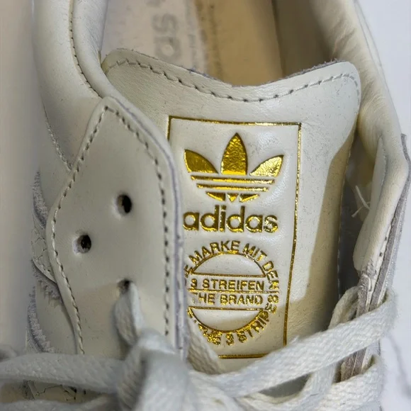 adidas samba Cream snake and Tan Sneakers